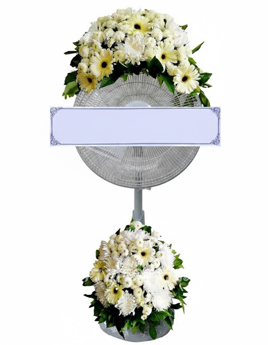 พวงหรีดพัดลม F04