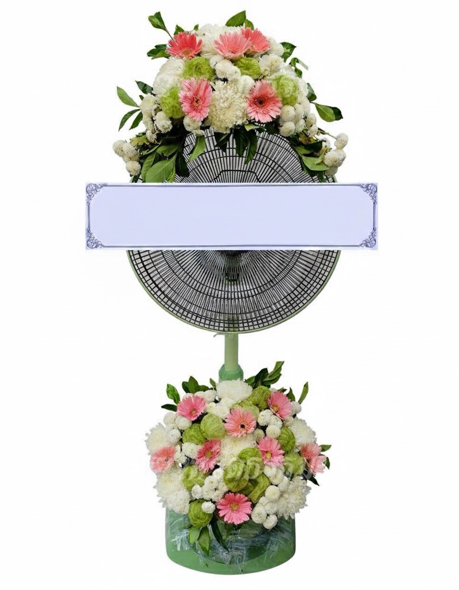 พวงหรีดพัดลม F05